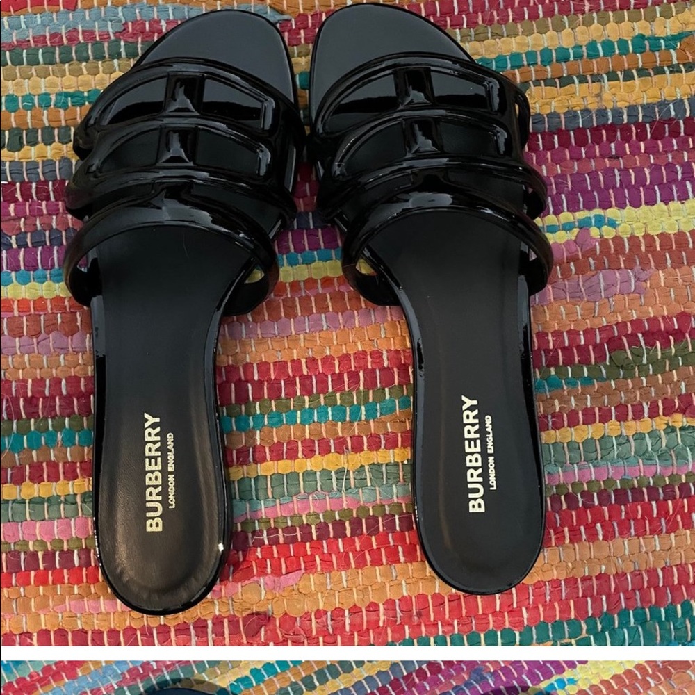 Black Burberry Sandals